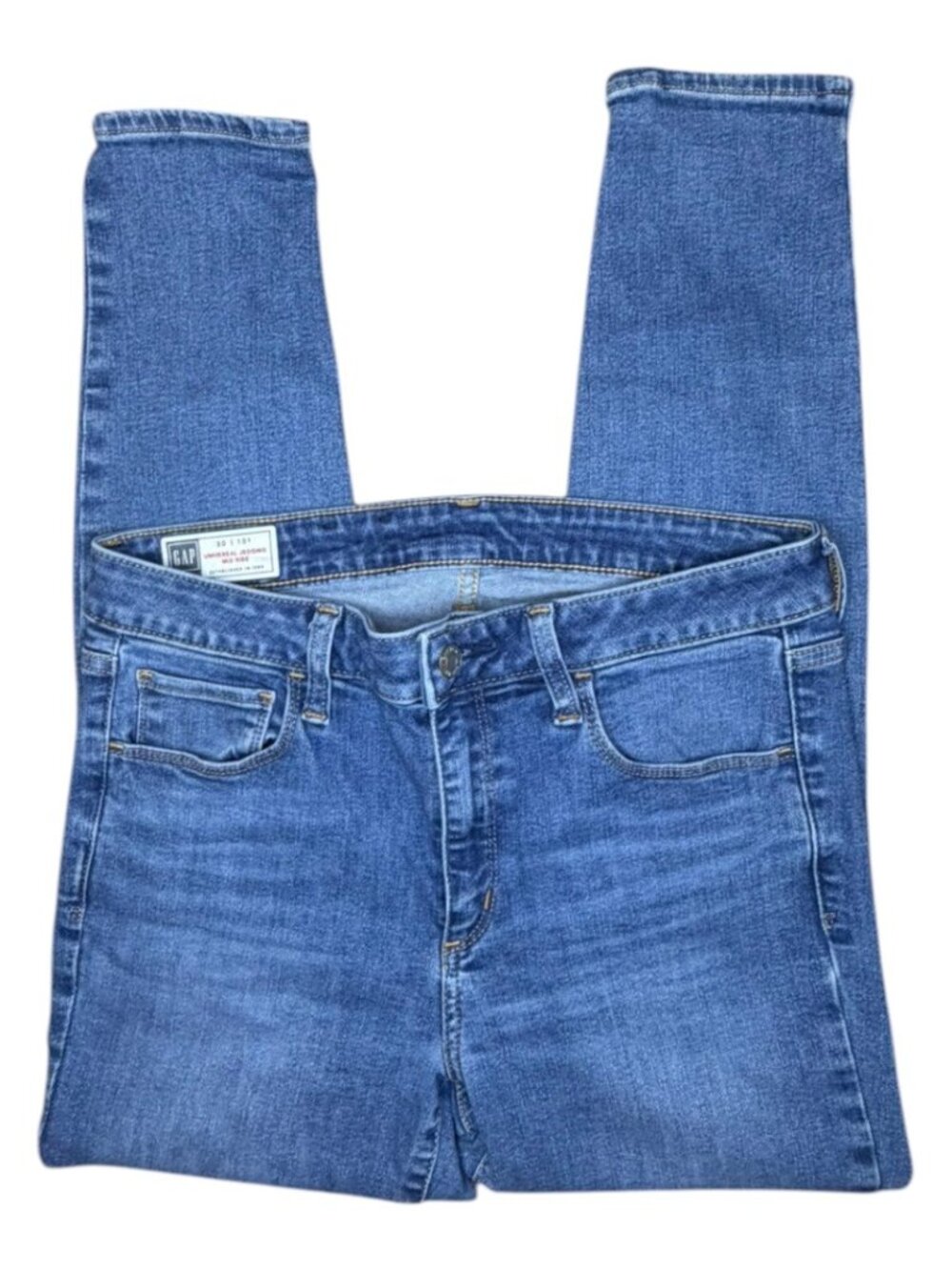 GAP - Stretch Mid Rise Jeggings in Medium Wash - Size 30 Short
